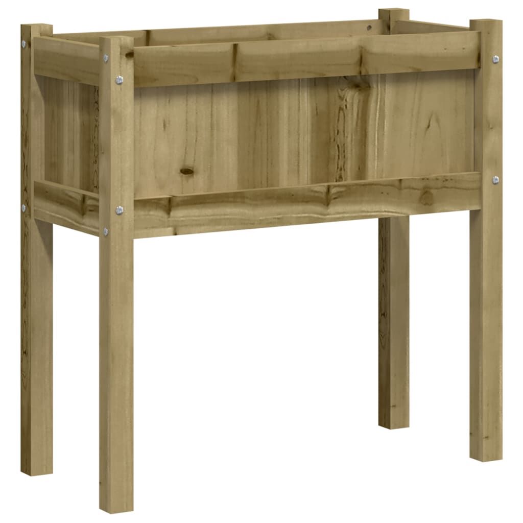 vidaXL Garden Planter with Legs 70x31x70 cm Impregnated Wood Pine