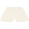vidaXL Replacement Canopy for Garden Swing Cream 150/130x105/70 cm