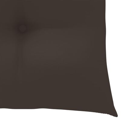 vidaXL Garden Chairs 2 pcs with Taupe Cushions Solid Teak Wood