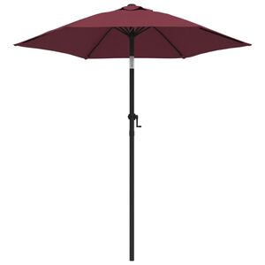 vidaXL Garden Parasol Burgundy 200x224 cm Aluminium