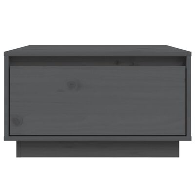 vidaXL Coffee Table Grey 55x56x32 cm Solid Wood Pine