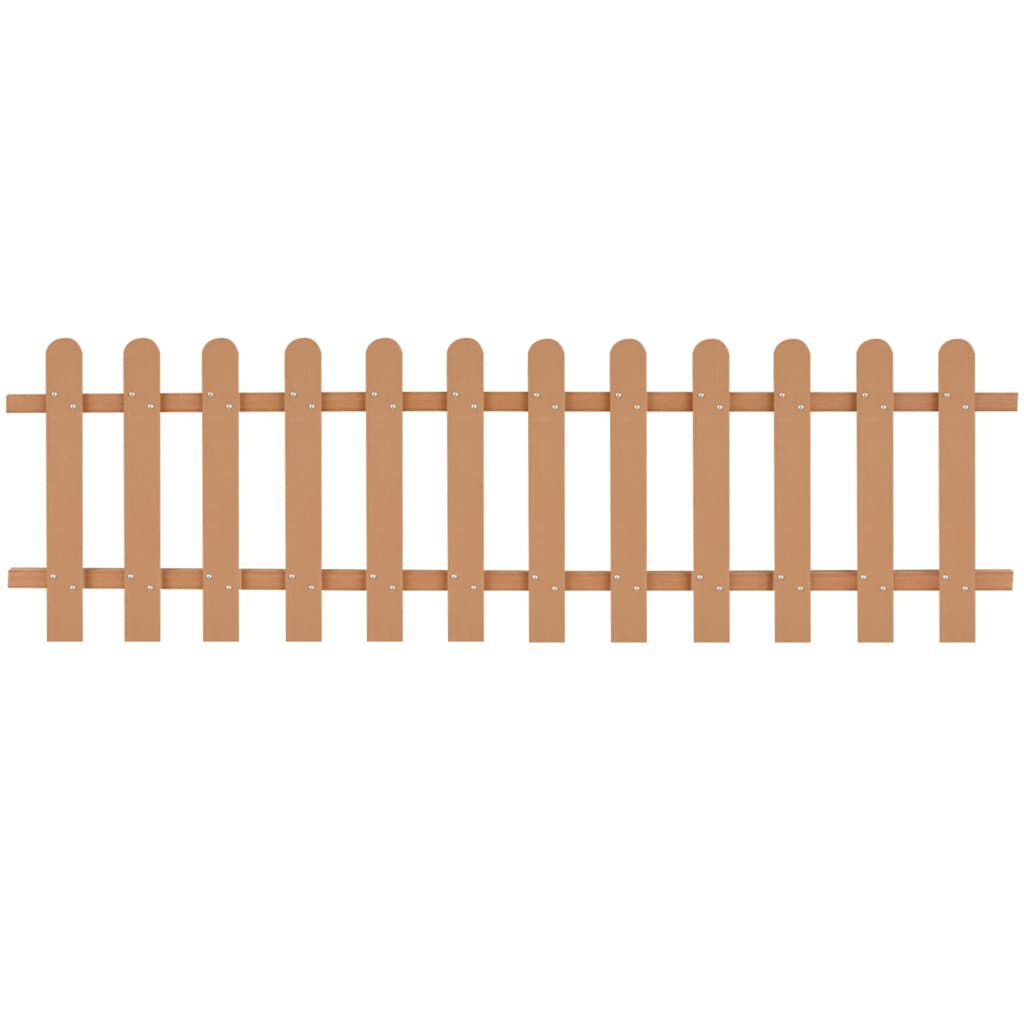 vidaXL Picket Fence WPC 200x60 cm
