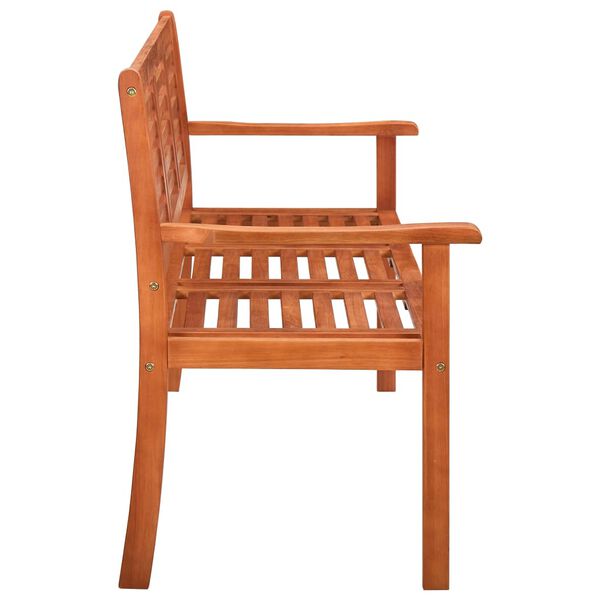 vidaXL 3-Seater Garden Bench 150 cm Solid Eucalyptus Wood