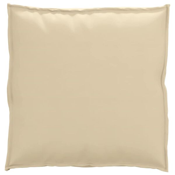 vidaXL Cushion Beige 70 x 70 x 12 cm Oxford Fabric