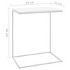 vidaXL Side Table White 55x35x66 cm Engineered Wood