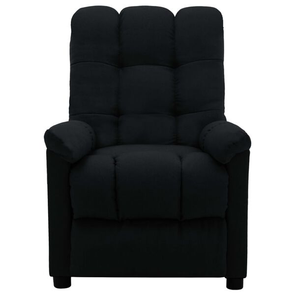 vidaXL Electric Recliner Chair Black Fabric