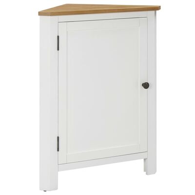 vidaXL Corner Cabinet 59x45x80 cm Solid Oak Wood