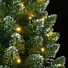 vidaXL Artificial Slim Christmas Tree 300 LEDs 210 cm