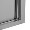 vidaXL Kitchen Wall Cabinet with Sliding Doors 120x40x50 cm Stainless Steel