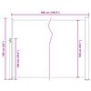 vidaXL Retractable Side Awning 160 x 500 cm Black