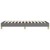 vidaXL Bed Frame without Mattress Dark Grey Twin XL Fabric (US Only)