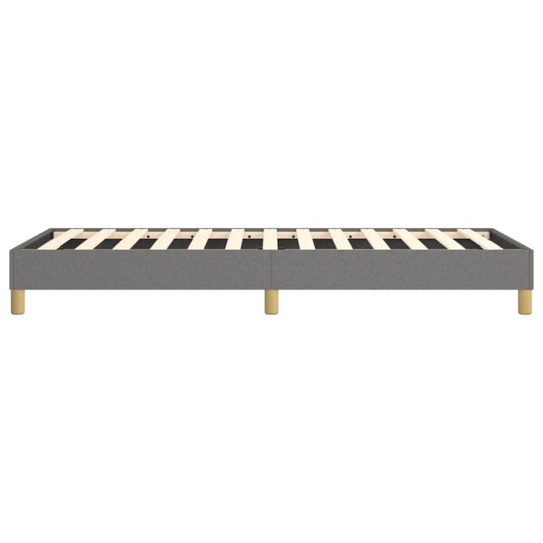 vidaXL Bed Frame without Mattress Dark Grey Twin XL Fabric (US Only)