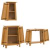 vidaXL 3 Piece Bathroom Furniture Set Solid Wood Pine