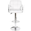 vidaXL Bar Stools 2 pcs White Faux Leather