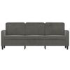 vidaXL 3-Seater Sofa Dark Grey 180 cm Velvet