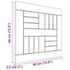 vidaXL Square Table Top 40x40x2.5 cm Solid Wood Teak