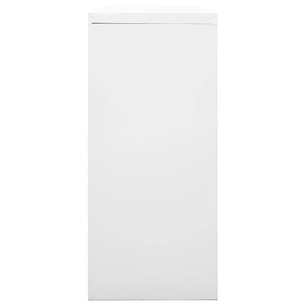vidaXL Sliding Door Cabinet with Planter Box Grey 90x40x113 cm Steel