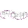 vidaXL 6 Piece Garden Lounge Set with Cushions Aluminium Anthracite