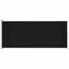 vidaXL Patio Retractable Side Awning 200x500 cm Black
