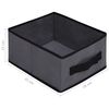 vidaXL Storage Cabinet with 6 Drawers 55x29x55 cm Grey Steel