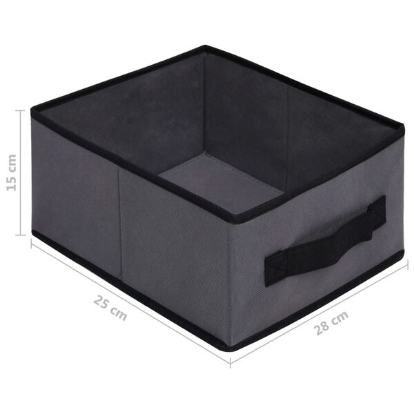 vidaXL Storage Cabinet with 6 Drawers 55x29x55 cm Grey Steel