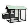 vidaXL Chicken Cage Grey 170x81x110 cm Solid Pine & Fir Wood
