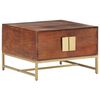 vidaXL Coffee Table Honey Brown 67x67x45 cm Solid Acacia Wood
