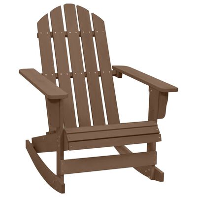 vidaXL Garden Rocking Chair Wood Brown