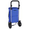 vidaXL Shopping Trolley Blue 36.5 x 46.5 x 100.5 cm Oxford fabric