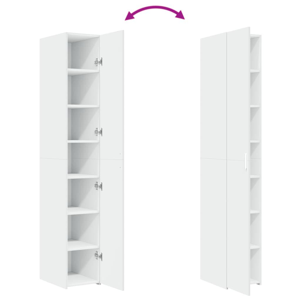 vidaXL Highboard White 30x42.5x185 cm Engineered Wood