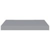 vidaXL Floating Wall Shelves 2 pcs Grey 50x23x3.8 cm MDF