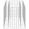 vidaXL Gabion Raised Bed Galvanised Steel 90x50x50 cm