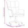vidaXL Relaxing Chair Cream White Velvet