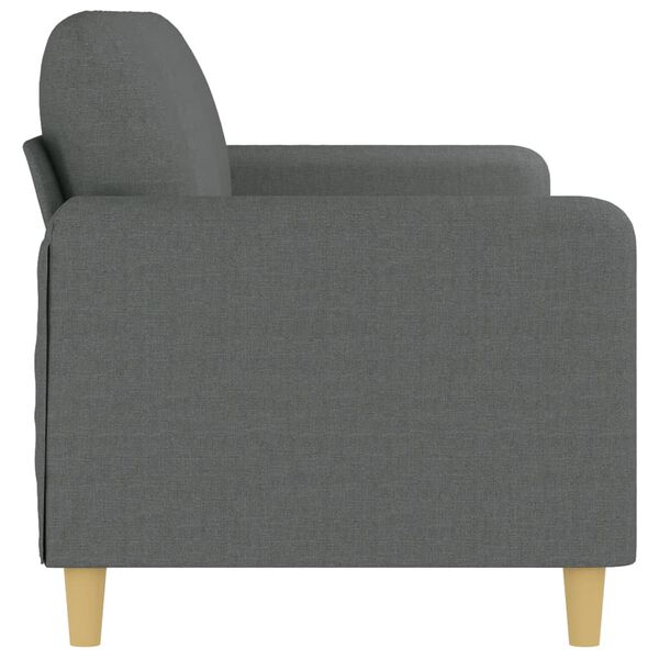 vidaXL 3-Seater Sofa Dark Grey Fabric 180 cm