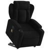 vidaXL Stand up Massage Recliner Chair Black Fabric