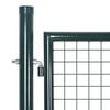 vidaXL Fence Gate Steel 306x100 cm Green