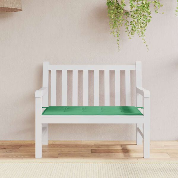 vidaXL Garden Bench Cushion Green 120x50x4 cm Oxford Fabric