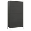 vidaXL Wardrobe Anthracite 90x50x180 cm Steel