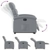 vidaXL Stand up Recliner Chair Light Grey Fabric