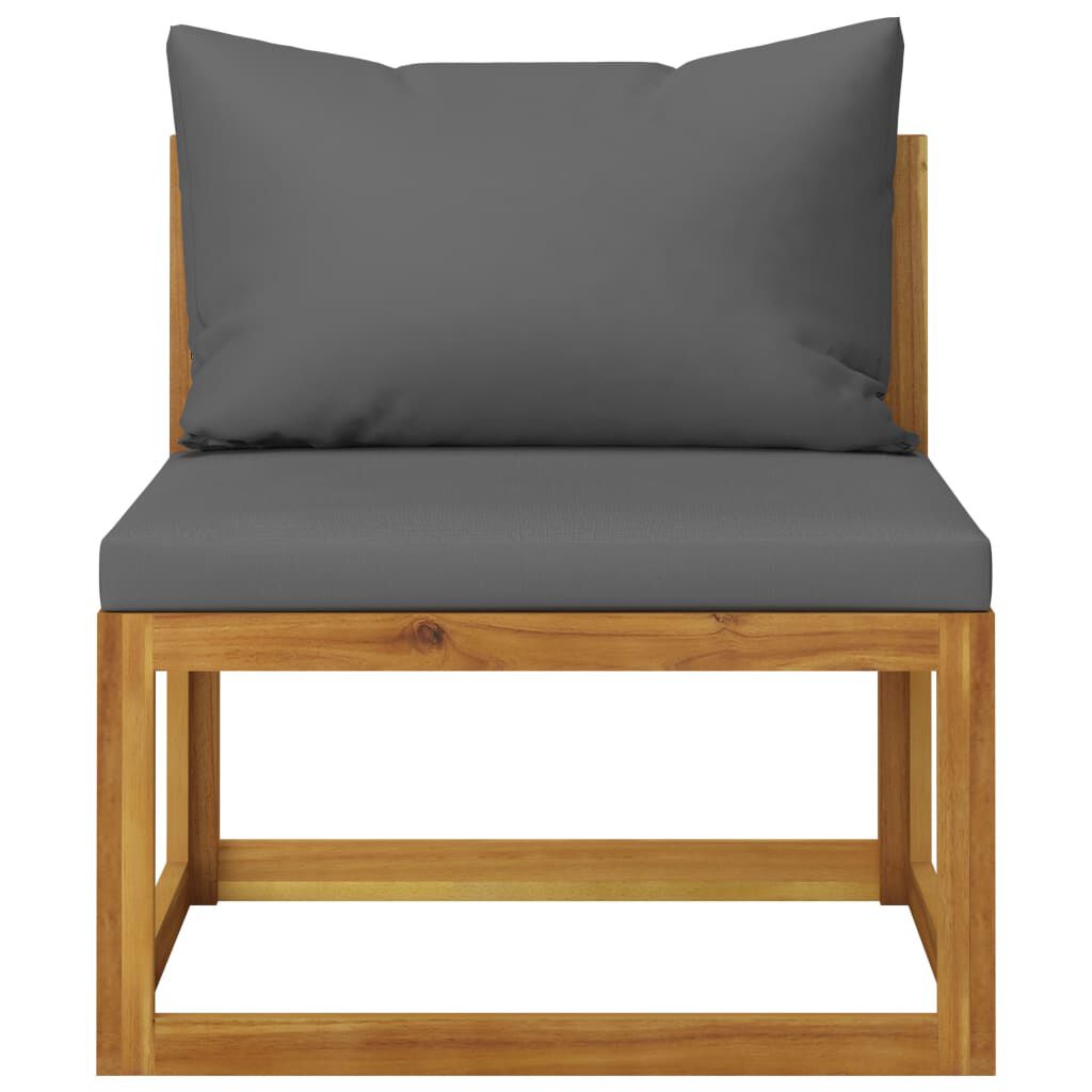 vidaXL 8 Piece Garden Lounge Set with Cushion Solid Acacia Wood
