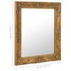 vidaXL Wall Mirror Baroque Style 50x60 cm Gold