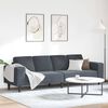vidaXL Sofa Set Dark grey Velvet