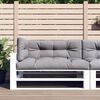 vidaXL Pallet Cushions 3 pcs Grey Fabric