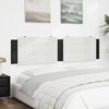 vidaXL Headboard Cushion "Zadar" White and Black 193 cm Faux Leather