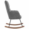 vidaXL Rocking Chair Dark Grey Velvet