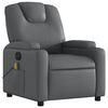vidaXL Electric Massage Recliner Chair Grey Faux Leather