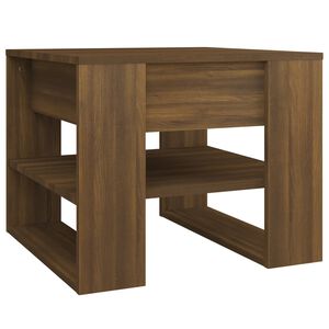 vidaXL Coffee Table Brown Oak 55.5x55x45 cm Engineered Wood
