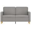 vidaXL 2-Seater Sofa Light Grey 120 cm Fabric