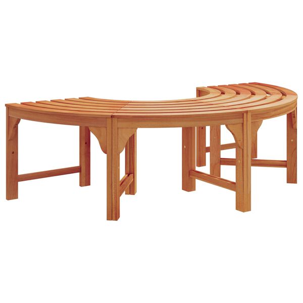 vidaXL Tree Bench Natural 160 x 80 x 45cm Solid Eucalyptus Wood