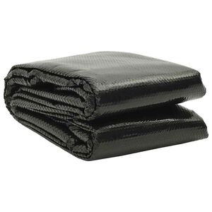 vidaXL Pool Cover Black 488x244 cm PE